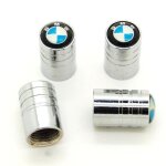 Lot de 4 bouchons de valve chroms logo bmw