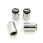 Lot de 4 bouchons de valve chroms logo opel