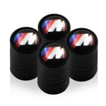 Lot 4 bouchon de valve noir logo m motorsport bmw
