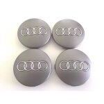 Lot de 4 cache - moyeux pour audi 4b0601170 gris 60 mm