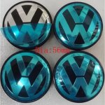 Lots de 4 caches moyeux - centres de roues - cabochons - volkswagen - 56mm