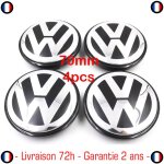 Lot de 4 cache - moyeux pour jantes vw volkswagen 70mm