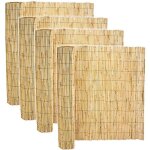 Lot de 4 canisse en bambou clôture de jardin couverture de protection - longueur 500 x profondeur 150 ... Lot de 4 canisse en bambou clôture de jardin couverture de protection - longueur 500 x profondeur 150 ...