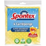 Lot de 4 carr - ponge - spontex - anti - bactries