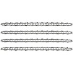 Lot de 4 chanes de trononneuse pour guide chane de 16 (40 cm) 13 mm 59 maillons dentranement compatibles ...