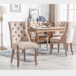 Lot de 4 chaise de salle  manger en velours - fauteuils chaises capitonnes - style classique & design ...
