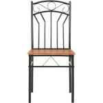 Lot de 4 chaises de salle à manger - design furniture - marron mdf Lot de 4 chaises de salle à manger - design furniture - marron mdf