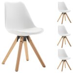 Lot de 4 chaises de salle  manger tyson style scandinave design nordique pitement bois massif sige ...