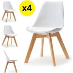 Lot de 4 chaises scandinaves coloris blanc - skagen style scandinave la tendance ultime caract�ristiques: ...