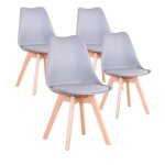Lot de 4 chaises scandinaves grises lorenzo chaise de salle à manger design en simili cuir et bois massif ... Lot de 4 chaises scandinaves grises lorenzo chaise de salle à manger design en simili cuir et bois massif ...