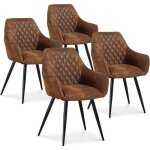 Lot de 4 chaises victoria vintage pieds noir