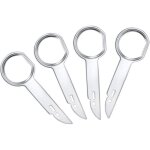 Lot de 4 cl�s dextraction autoradio outil de d�montage et d�verrouillage compatible ford et mercedes