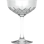 Lot de 4 coupes de champagne en verre - 255 cl