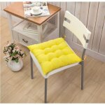 Lot de 4 coussin de chaise paissi carr - 40 * 40 cm jaune