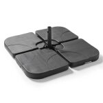 Lot de 4 dalles  remplir en polythylne noir