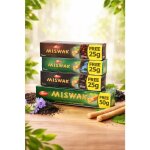 Lot 4 dentifrices dabur miswak siwak naturel - charbon nigelle clou & original ? blancheur & gencives ...