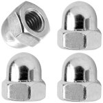 Lot de 4 crous borgnes cyclingcolors 5 / 16 pour fixation axe roue vlo vtt vtc ville route