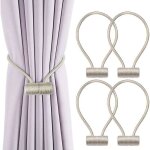 Embrasses de rideaux - lot de 4 - violet - aimantes - tressage - dcoration de bureau
