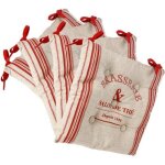 Galettes de chaises - atmosphera - lot de 4 - 38 x 38 cm - coton - rouge et lin