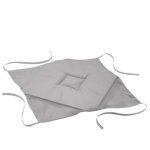 Lot de 4 galettes de chaise  rabat coloris gris