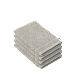 Stephanie - lot de 4 gants - 100% coton peign - coloris gris clair dove - 540 g - m