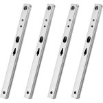 Lot de 4 glissi�res de tiroir � sortie partielle182x17mm coulissantes t�lescopiques glissi�res � billes ...