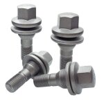 Lot de 4 goujons antivol boulons de roue pour citro�n c2 c3 c4 c5 peugeot 206 207 308 filetage m12 x ...