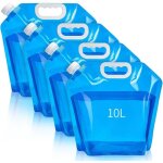 Lot de 4 jerricans pliables de 10 litres chacun - jerricans pliables - jerricans deau - camping - r�servoir ...