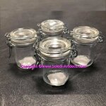 Mini pot de confiture - hobi - 6 cm - verre - rtro - hermtique