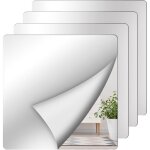 Lot de 4 miroirs muraux pleine longueur - carreaux de miroir acrylique 30 x 30 cm - stickers muraux - ...