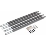 Lot de 4 montants infrieurs pour filet de scurit trampolines 305  490cm. vis. crous. entretoises ...