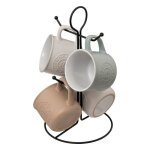 Lot de 4 mugs sur rack lo 14cl multicolore