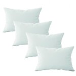 Lot de 4 oreillers, coussins de garnissage - 50 x 70 cm - blanc - vivezen