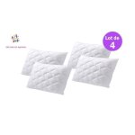 Oreillers - mémoire de forme - 50 x 70 cm - lot de 4 - garnissage en mousse - couleur blanc Oreillers - mémoire de forme - 50 x 70 cm - lot de 4 - garnissage en mousse - couleur blanc