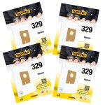 Lot de 4 packs de 4 sacs aspirateur 64329 pour hoover freespace evo topfilter premium