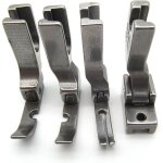 Lot de 4 pieds pour fermeture �clair gauche droit �troit invisible machines industrielles label