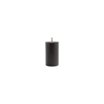 Lot de 4 pied de lit en bois de htre ? hauteur 10 cm ? teinte weng ? vis m8x20.