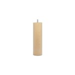 Lot de 4 pied de lit cylindrique en bois de h�tre ? hauteur 20 cm ? verni clair ? vis m8x20