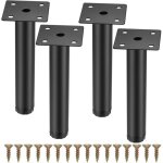 Lot de 4 pieds de meubles pieds de support r�glables pieds de remplacement en m�tal pour canap� table ...