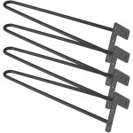 Lot 4 pieds de table en �pingle � cheveux pied de table basse pied de chaise pieds de bureau en fer 2 ...