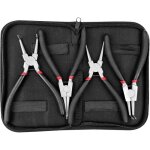 Lot de 4 pinces circlips (int / ext) avec sac rangement et poign�es antid�rapantes .