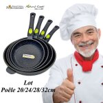 Lot 4 poles 20 / 24 / 28 / 32cm espace cuisine professionnel