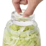 Lot de 4 poids de fermentation en verre avec poigne innovante pour bocal mason  large ouverture - parfait ...