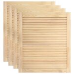 Lot de 4 portes a persiennes portes d armoire portes d etageres revetement pour placard penderie garde ...