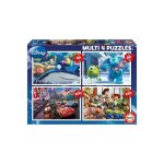 4 puzzles disney - cars - toy story - monstres et cie et nemo 50 - 80 - 100 - 150 pieces educa
