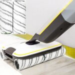 Lot de 4 rouleaux de rechange en microfibre pour les nettoyeurs vapeurs karcher fc3 fc5 fc7 - gris Lot de 4 rouleaux de rechange en microfibre pour les nettoyeurs vapeurs karcher fc3 fc5 fc7 - gris