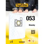 Sacs aspirateur - topfilter - bluesky - lot de 4 - très filtrants - non tissé polypropylène Sacs aspirateur - topfilter - bluesky - lot de 4 - très filtrants - non tissé polypropylène
