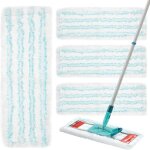 Lot de 4 serpill�res pour leifheit profi xl micro duo / profi xl cotton plus chiffons de nettoyage en ...
