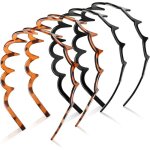 Lot de 4 serre - t�tes zig zag ondul�s antid�rapants - bandeaux plastique forme vague pour fitness yoga ...