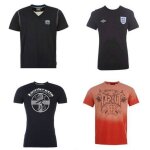 Lot de 4 t - shirts de marques en coton pour homme everlast lambretta umbro et tapout